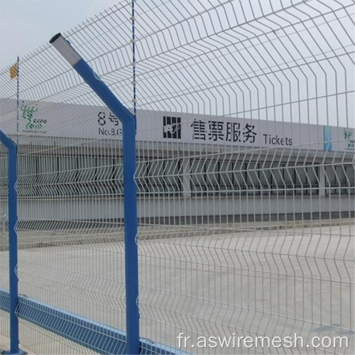 Clôture d'aéroport anti-monte en revêtement en PVC pour l'aéroport